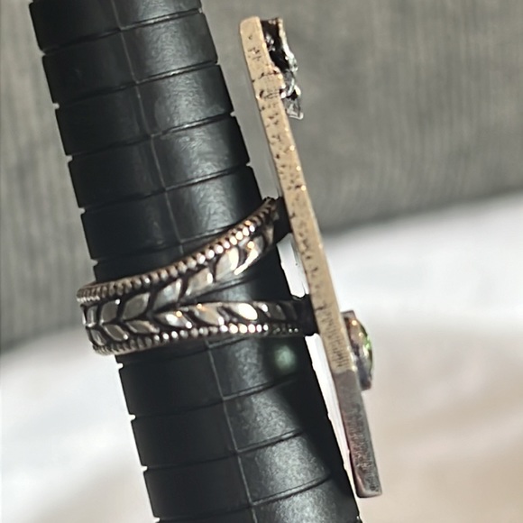 #118 Skeleton & Day of The Dead ๐ Peridot Handcrafted Ring ๐ Size 8 - Picture 15 of 16